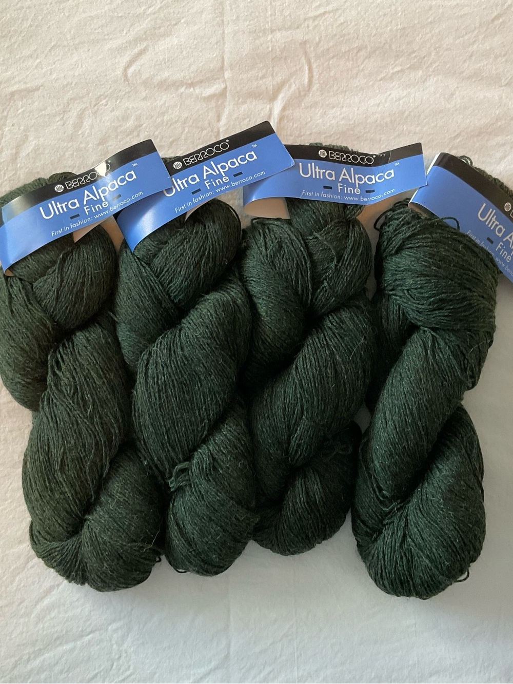 Alpaca Fine Yarn Bundle - Dark Green